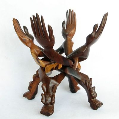 雅軒齋紅木雕刻工藝品擺件 融合藝術(shù)與實(shí)用的多功能茶臺(tái)