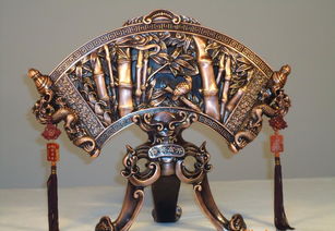 【精雕細琢·銅韻華章】紫銅圓雕工藝品 馬到成功·花開富貴·節節高升——桌面小屏風擺件全解析